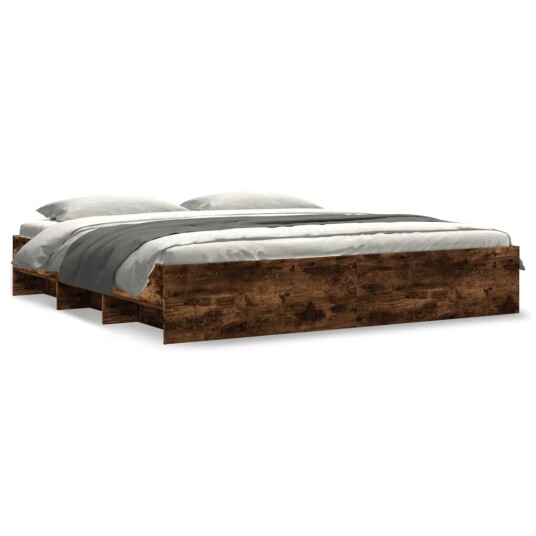  Sengeramme røkt eik 180x200 cm konstruert tre 8721102856402