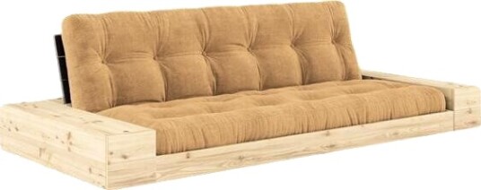 Karup Design Base Sovesofa med sideboks Svart natt/515 Fudge Brown