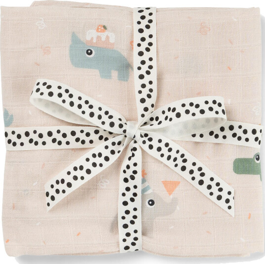 Done by Deer Swaddle Celebration Powder   Beige   120X 120CM