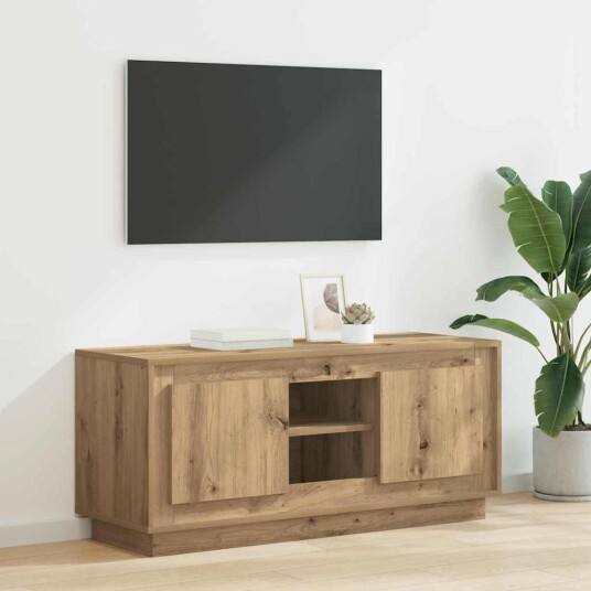 TV skap Artisan Eik 102 x 35 x 45 cm Konstruert tre TV skap Artisan Eik 102 x 35 x 45 cm Konstruert tre