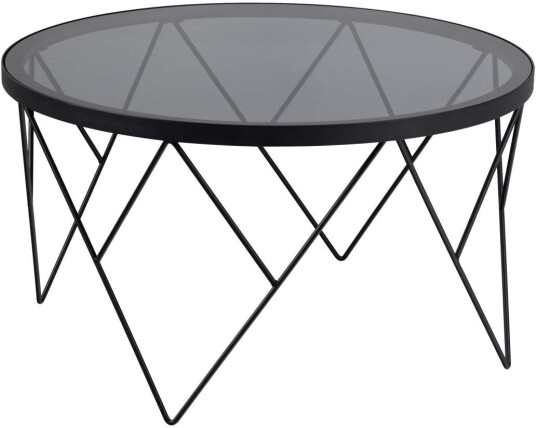 Halstow sofabord Ø80cm grå.