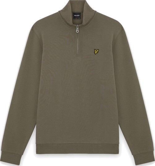 Lyle & Scott Loopback Quarter Zip Sweat Khaki green L