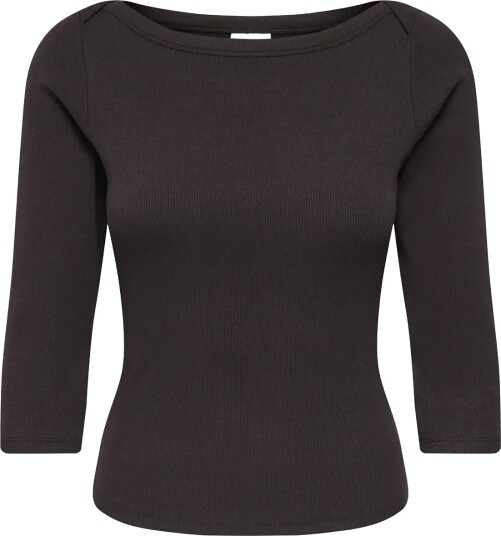 JDY Jdymalli 3/4 Boatneck Top Jrs Noos Brown S