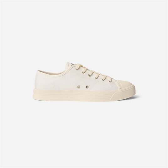 Ralph Lauren Armin Canvas Low-Top Sneaker Deckwash White