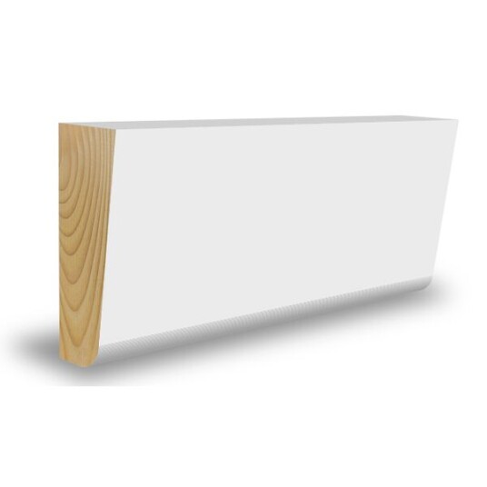 Combiwood Taklist Avrundet Malt Furu 21x45x4400mm Klassisk Hvit