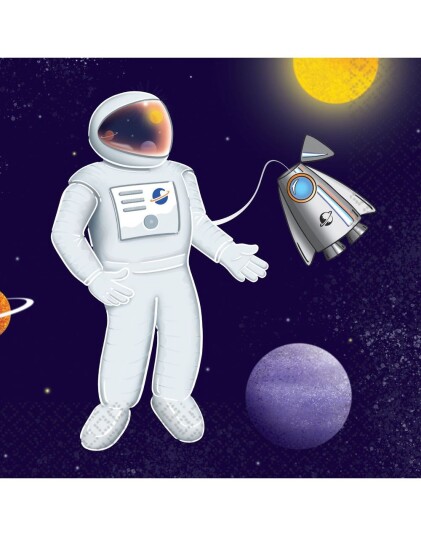16 stk Astronaut Servietter 33x33 cm