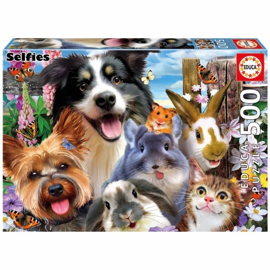 Educa 500 pcs Funny Selfie Puzzle 80-19250