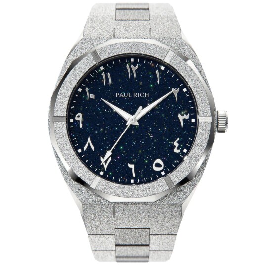 Paul Rich Frosted Star Dust Arabic Edition PR20022 - Herre - 45 mm - Analog - Kvarts urverk - Safirglass Paul Rich Frosted Star Dust Arabic Edition PR20022 - Herre - 45 mm - Analog - Kvarts urverk - Safirglass