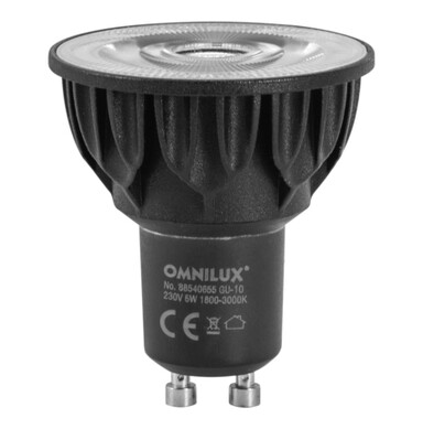 Omnilux GU-10 COB 5W LED dim2warm Omnilux GU-10 COB 5W LED dim2warm