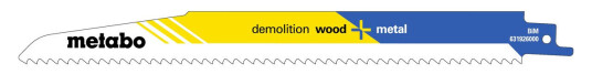 Metabo 5 Sabelsagblader demolition wood + metal 225 x 1,6 mm SME-631926000