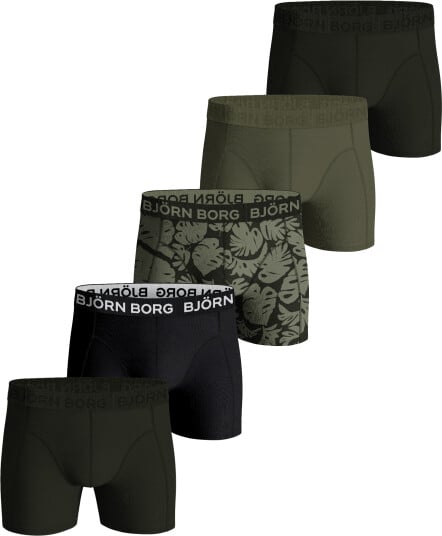Björn Borg Men's Cotton Stretch Boxer 5-pack Multipack 5 XS