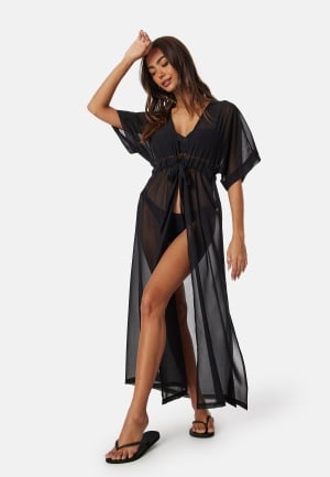 BUBBLEROOM Maxi Slit Beach Dress Black 36/38 BUBBLEROOM Maxi Slit Beach Dress Black 36/38