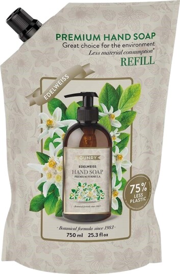 Gunry Scents of The World Hand Soap Edelweiss Refill 750 ml
