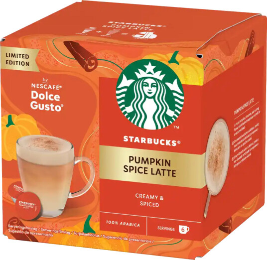 Starbucks | Pumpkin Spice Latte 12 kapsler til Dolce Gusto