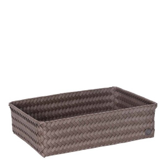 Handed By Fit stor oppbevaringskurv 36x24x10 cm taupe Handed By Fit stor oppbevaringskurv 36x24x10 cm taupe