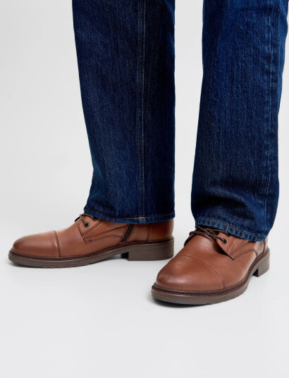 Jack & Jones Jfwwentworth Leather Boot Ln Brown 41