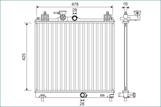 Radiator VALEO 701138