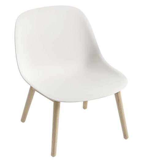 Muuto Muuto Fiber Lenestol med Base Hvit/eik
