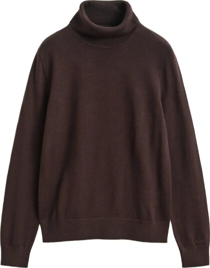 Gant Extrafine Merino Wool Turtleneck Brown XL