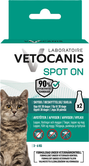 Vetocanis Anti Parasit Spot On Katt 2X1.2 ml Vetocanis Anti Parasit Spot On Katt 2X1.2 ml