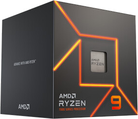 AMD Ryzen 9 7900 Wraith Prism Prosessor/CPU - 12 kjerner - 4 GHz - AMD AM5 - AMD Boxed (PIB - med kjøler)