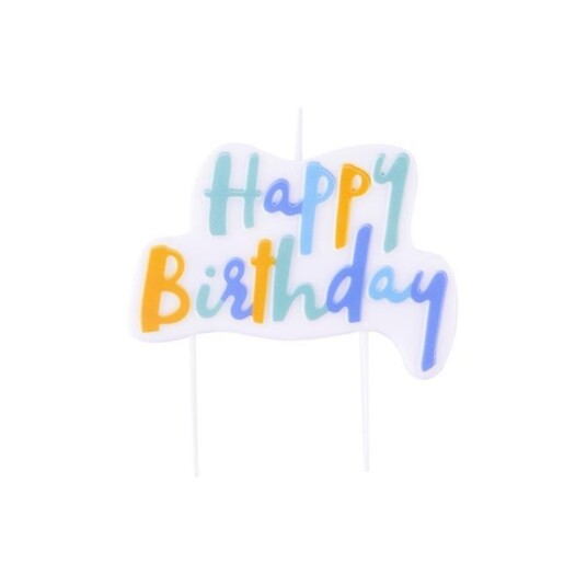Pme Happy Birthday Kakelys Blå Pastell Pme Happy Birthday Kakelys Blå Pastell