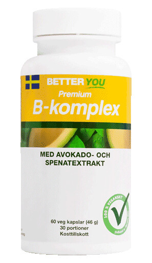 Premium B-kompleks, 60 kapsler Premium B-kompleks, 60 kapsler