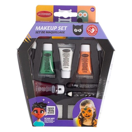 Halloween Special Ansiktsmaling Sett m/ 8 farger