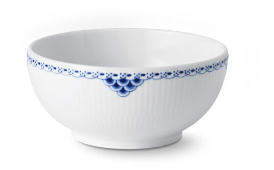 Royal Copenhagen Princess skål 15 cm Hvit-blå