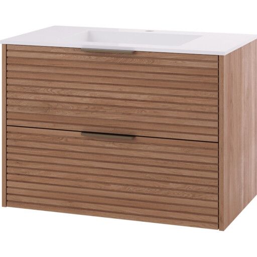 Linn Bad Silje Servantskap Eik / 80cm Senter Linn Bad Silje Servantskap Eik / 80cm Senter