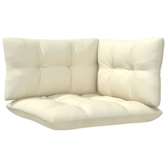  Hagesofagruppe med kremhvite puter 9 deler furu 3096064