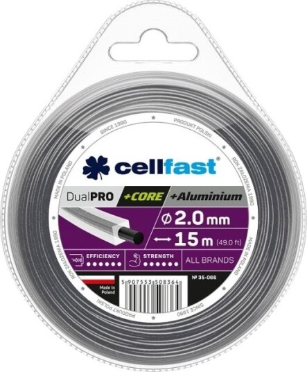 Cellfast Trimmertråd Med Kjerne 3,0*15 M Kvadrat Cellfast Trimmertråd Med Kjerne 3,0*15 M Kvadrat