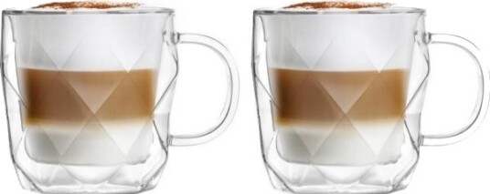 Vialli Design Sett Med 2 Krus Geo 330 Ml 8500 Vialli Design Sett Med 2 Krus Geo 330 Ml 8500