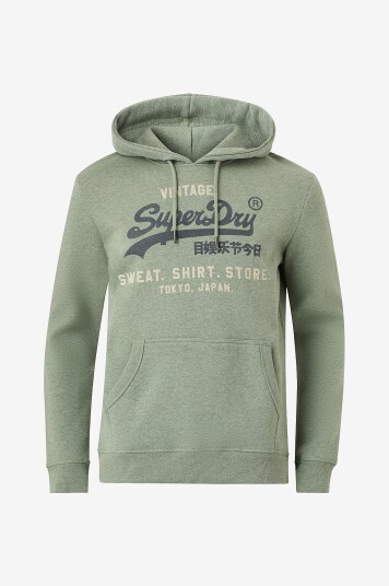 Superdry Hettegenser Vl Heritage Relaxed Hood Grønn Superdry Hettegenser Vl Heritage Relaxed Hood Grønn