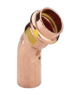 Viega Profipress G 22mm 45° Bøy for Overvann, Jord- og Drensrør