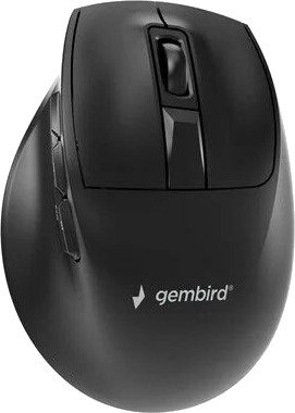 Gembird Triple-Mode 9-Button Wireless Ergonomic Mouse Optisk Svart MUSW3-9B-01