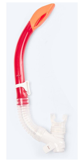 Watery Semi-Dry snorkel til barn - Triton - Rød