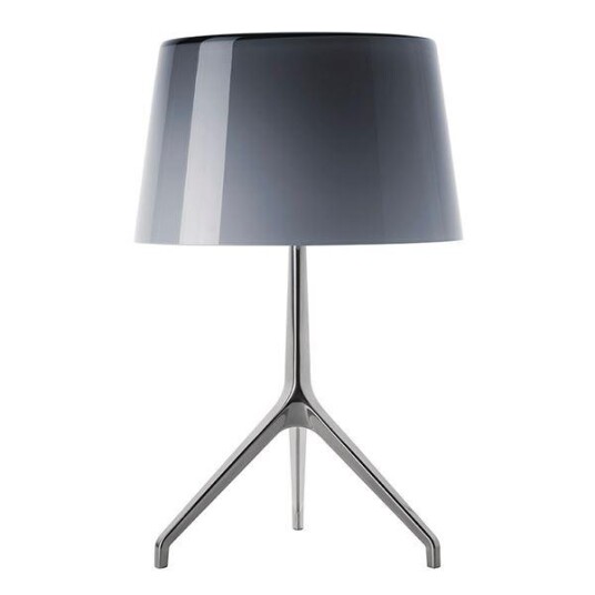 Foscarini Lumiere Xxl Bordlampe Grå Aluminium