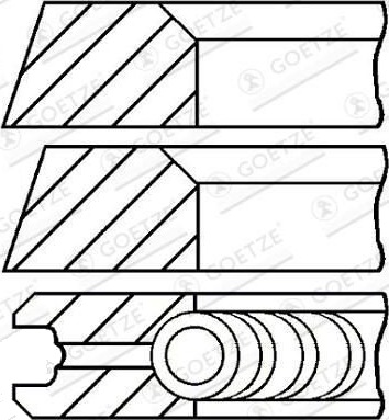 Stempelringsett GOETZE ENGINE 08-319500-10