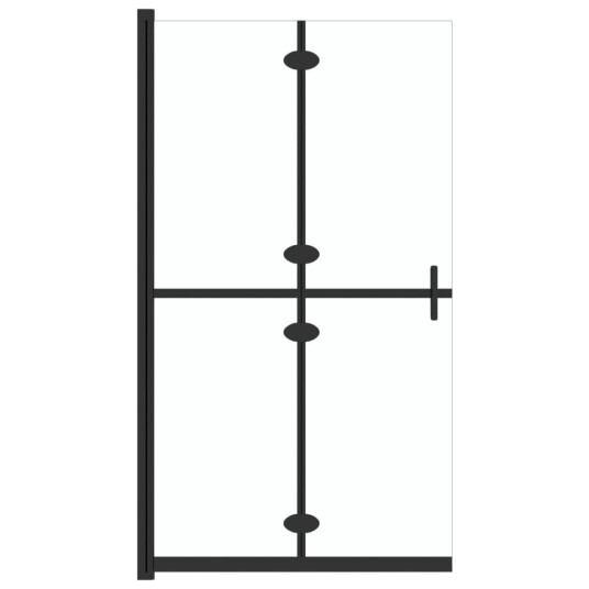 Sammenleggbar dusjvegg med klart ESG-glass 100x190 cm