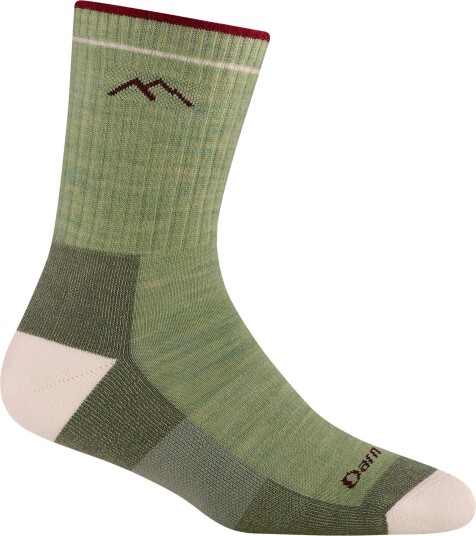 Darn Tough Women"s Hiker Micro Crew Midweight Hiking Sock Cushion Mint 41 43