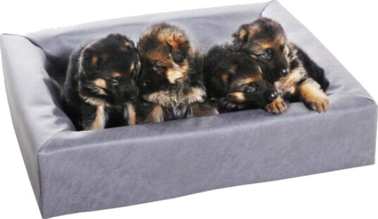 Bia Bed Original Hundeseng 60x50 cm Grå Ergonomisk Lær Bia Bed Original Hundeseng 60x50 cm Grå Ergonomisk Lær