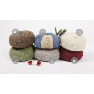 Julegenser til barn KAL 2018 by DROPS Design Air str. 2 - 12 år - 2 år
