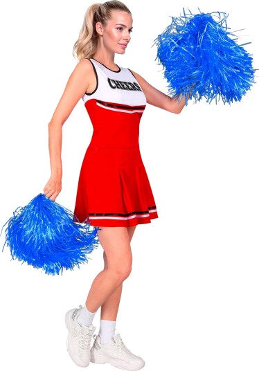 Widmann Cheerleader Kjole Rød Kostyme X-Small 22399
