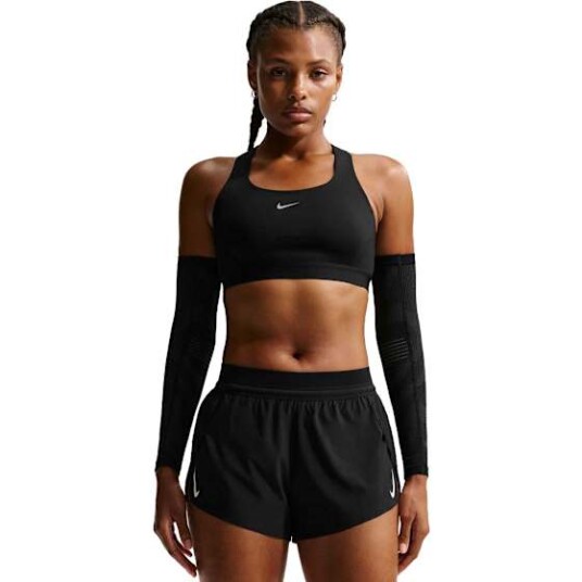 Nike Swift High Support Sports Bra Dame Black/Reflective Silver M Nike Swift High Support Sports Bra Dame Black/Reflective Silver M