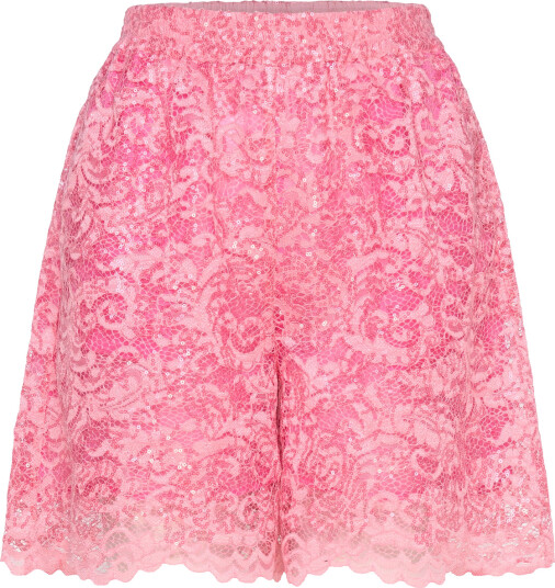 Stella Nova Sequined Lace Shorts   Pink   40