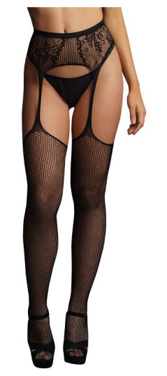 Le Désir Le Desir Fishnet And Lace Garterbelt Stockings Plus Size Le Désir Le Desir Fishnet And Lace Garterbelt Stockings Plus Size
