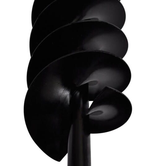 vidaXL Jordbor med håndtak 120 mm doble spiraler svart stål vidaXL Jordbor med håndtak 120 mm doble spiraler svart stål