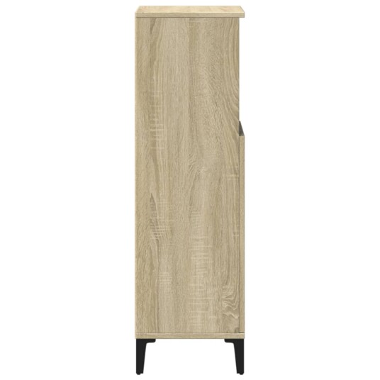 Vidaxl Baderomsskap sonoma eik 30x30x100 cm konstruert tre 847389 Vidaxl Baderomsskap sonoma eik 30x30x100 cm konstruert tre 847389