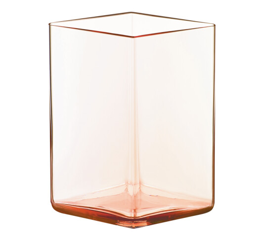 Iittala Ruutu vase lakserosa 14 cm Iittala Ruutu vase lakserosa 14 cm